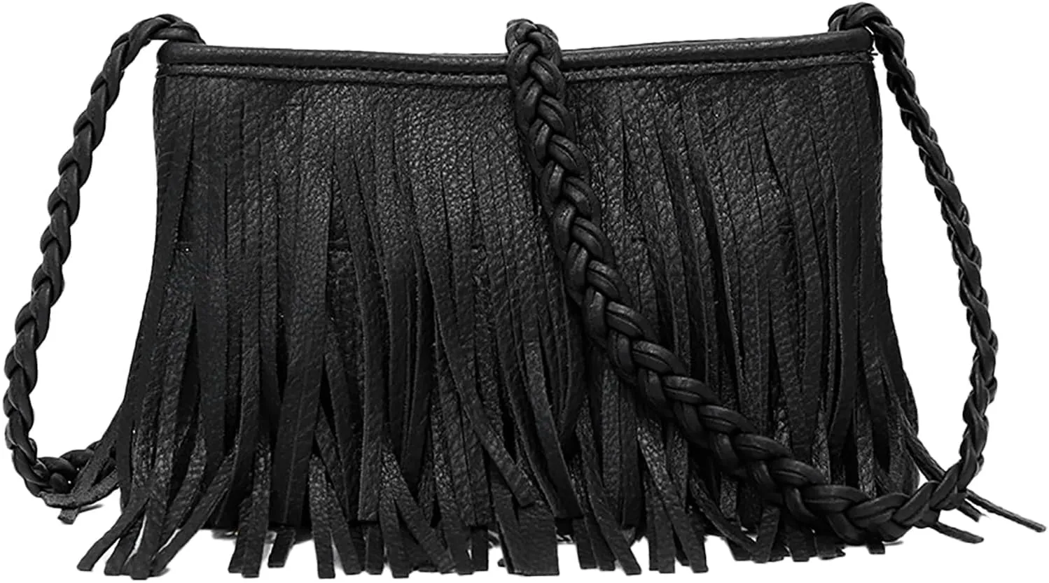 Fringe Tassel Handbag, PU Concise Fringe Tassel Shoulder Bag for Party for Women