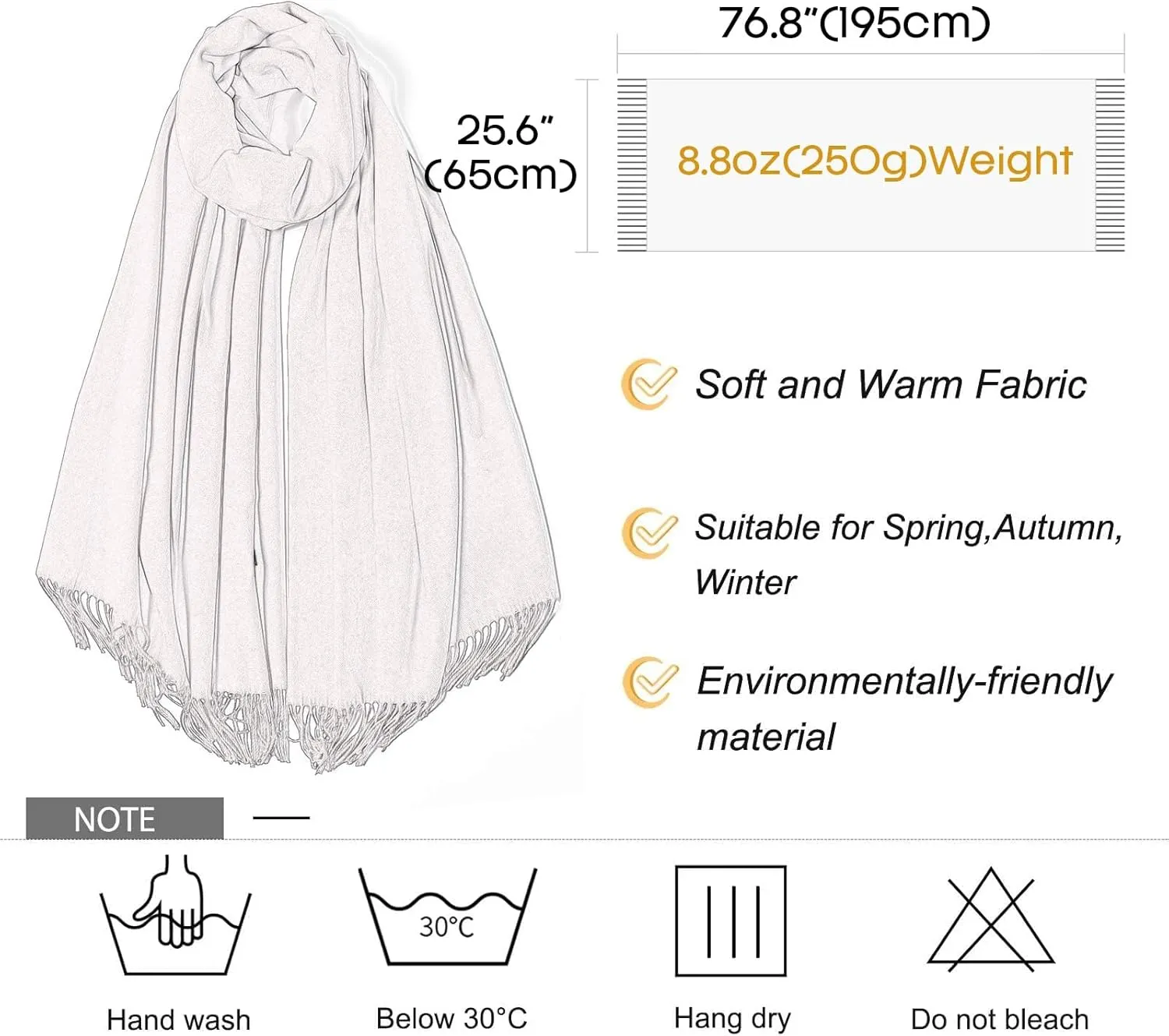FURTALK Pashmina Shawl Wraps Cashmere Feel Blanket Scarves Fashion Scarf for Women Evening Wedding Bridesmaid Gifts