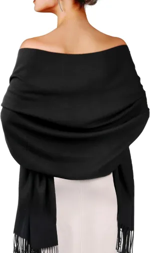 FURTALK Pashmina Shawl Wraps Cashmere Feel Blanket Scarves Fashion Scarf for Women Evening Wedding Bridesmaid Gifts