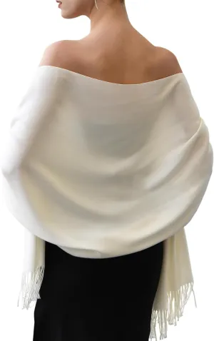 FURTALK Pashmina Shawl Wraps Cashmere Feel Blanket Scarves Fashion Scarf for Women Evening Wedding Bridesmaid Gifts