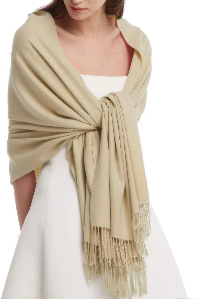 FURTALK Pashmina Shawl Wraps Cashmere Feel Blanket Scarves Fashion Scarf for Women Evening Wedding Bridesmaid Gifts
