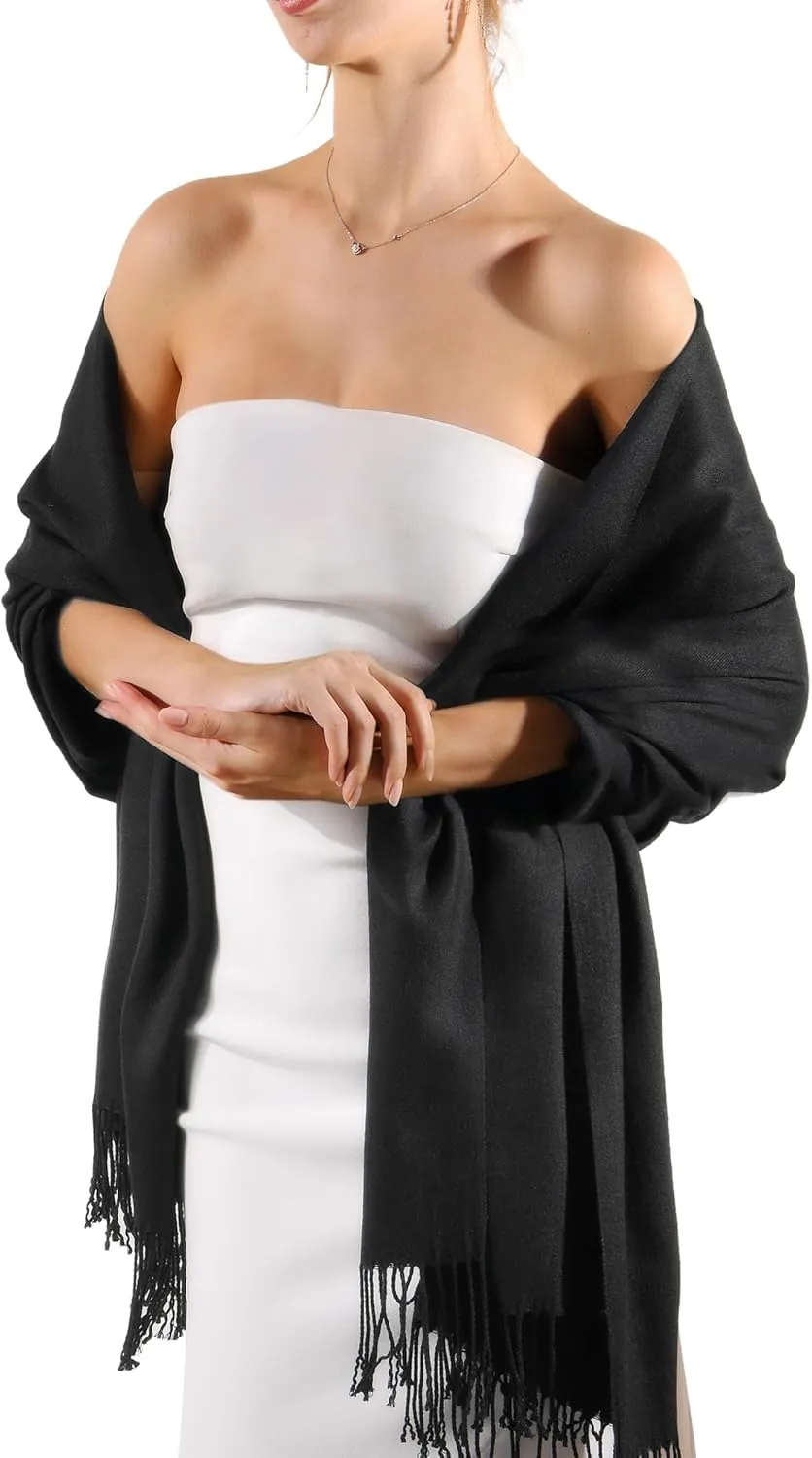 FURTALK Pashmina Shawls and Wraps for Evening Dress Women's Scarf Wedding Bride Bridesmaid Gifts Winter Scarves