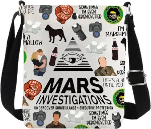 G2TUP Detective TV Show Crossbody Bag Detective Fans Gift Mars Investigations Gifts Marshmallows Fan Shoulder Bag