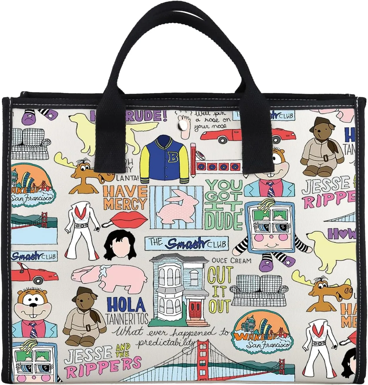 G2TUP TV Show Inspired Gift TV Show Quotes Tote Bag Handbag 90s TV Show Merchandise