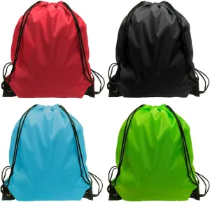 GoodtoU Drawstring Backpack Bulk- Cinch sack backpack 48 Pcs 4 Color Drawstring Bags Bulk