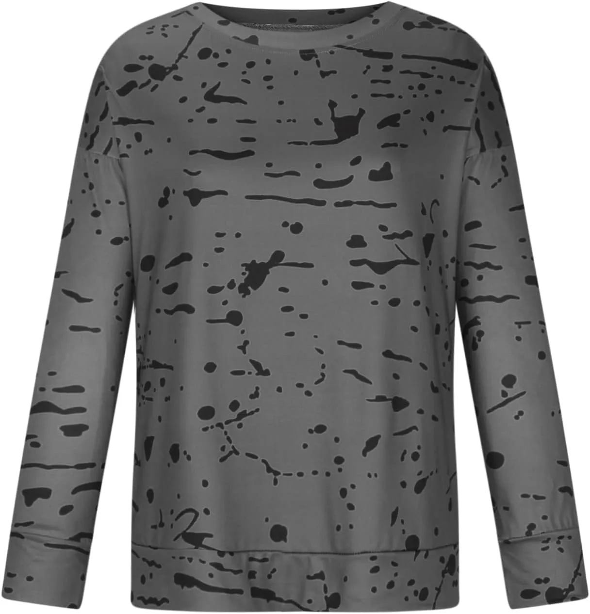 Graphic Tees for Women Vintage Fashion Long Sleeve Crewneck Sweatshirts Causal Fashion Blouse Loose Fall Pullover