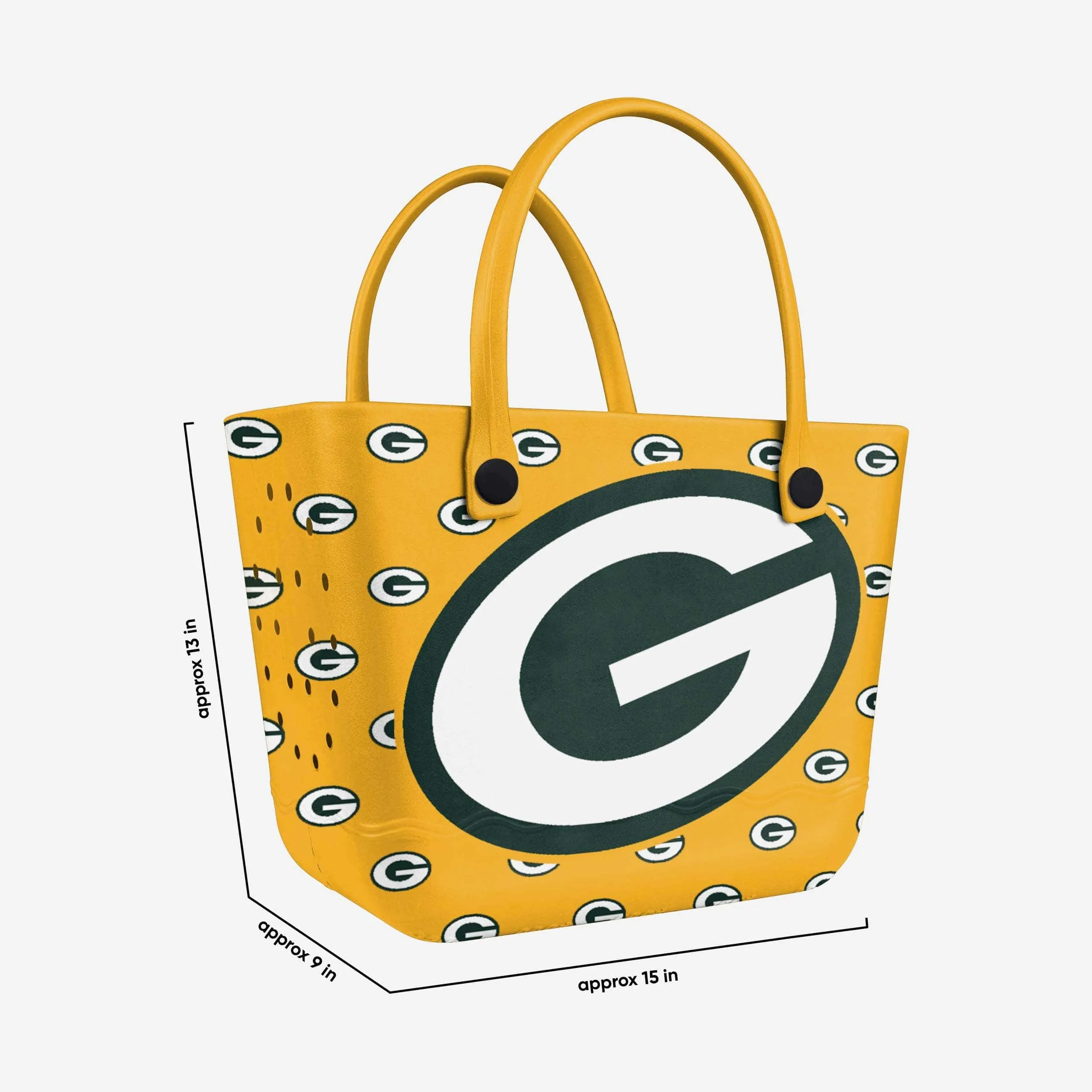 Green Bay Packers Big Logo Mini Print Tailgate Tote Bag