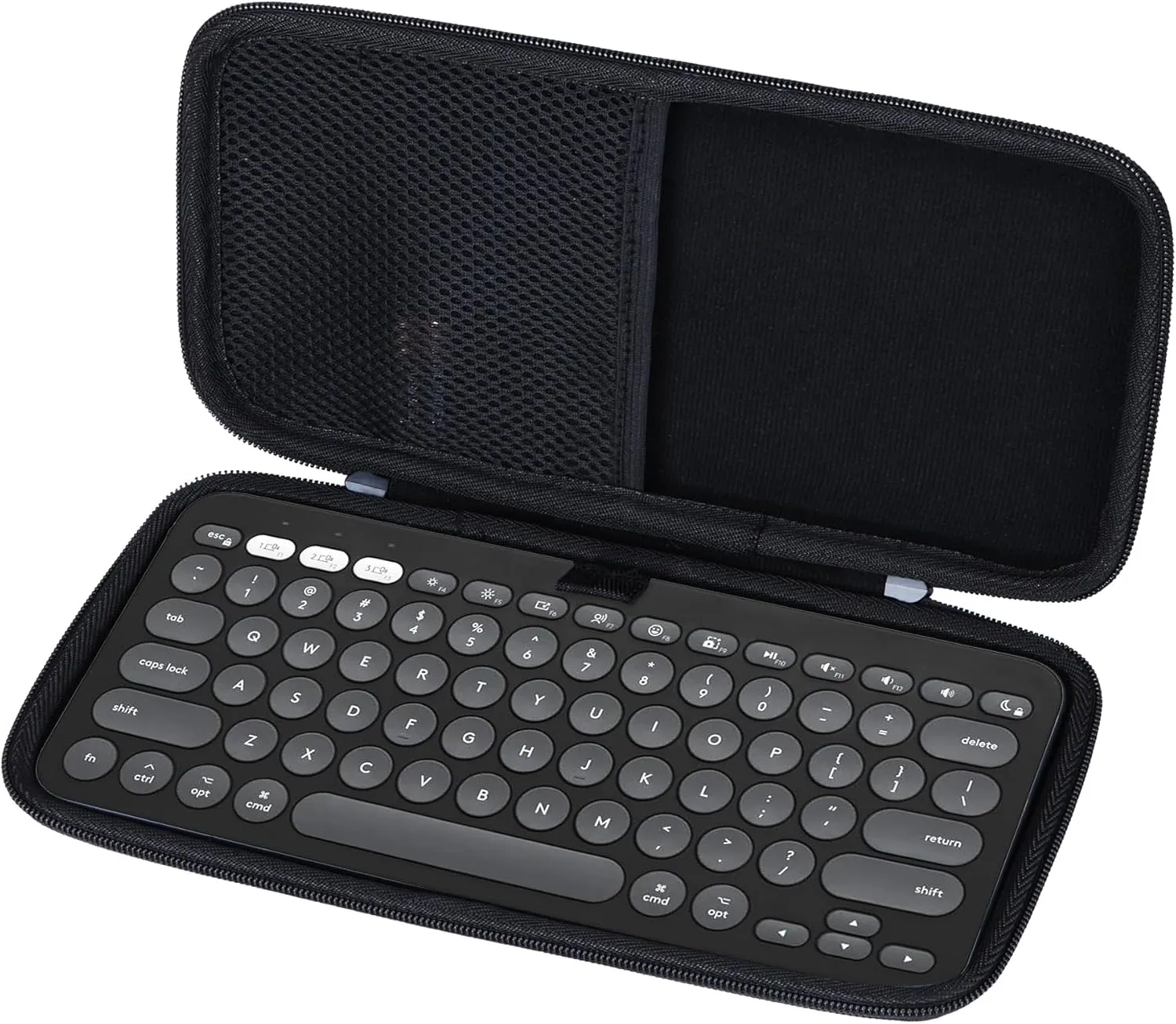 Hard Case Compatible with Logitech Pebble Keys 2 K380s K380 Keyboard (Graphite Case)
