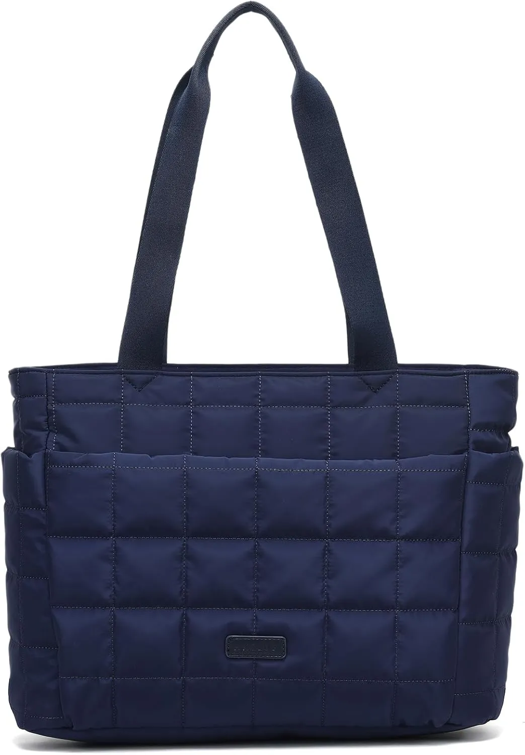 HKCLUF Quilted Puffer Tote Bag for Women 20L Lightweight Waterproof Large Work Travel Gym Tote Bag with Laptop Compartment