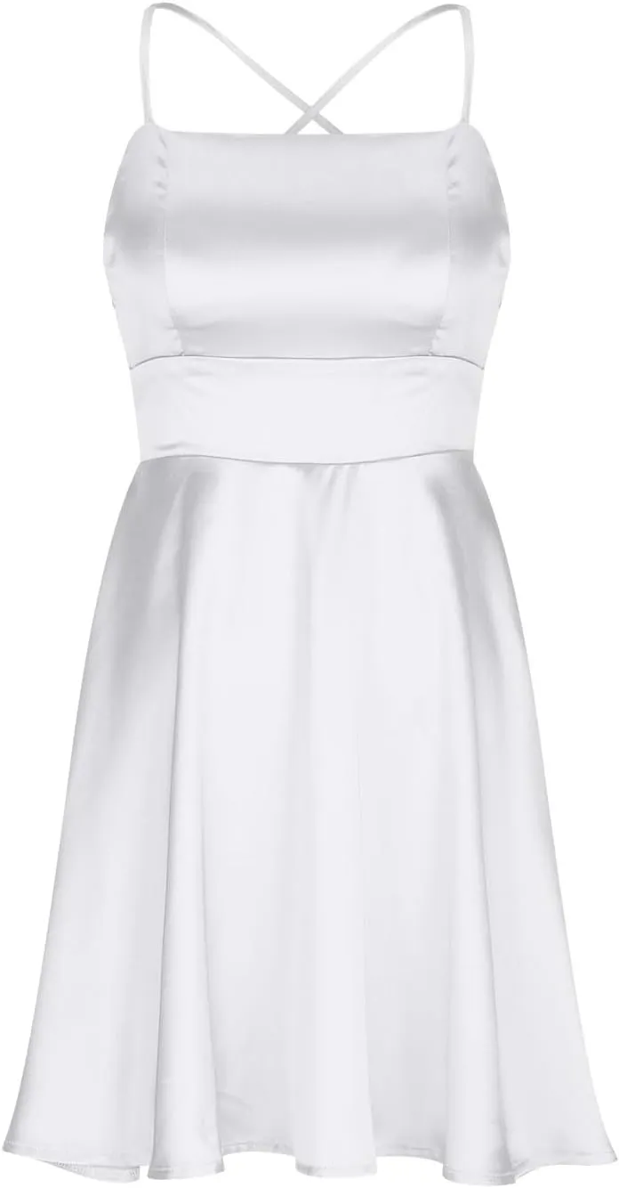 Homecoming Dresses 2024 Square Neck Spaghetti Strap Satin Cocktail Dress Summer A Line Short Corset Dress Mini Dress
