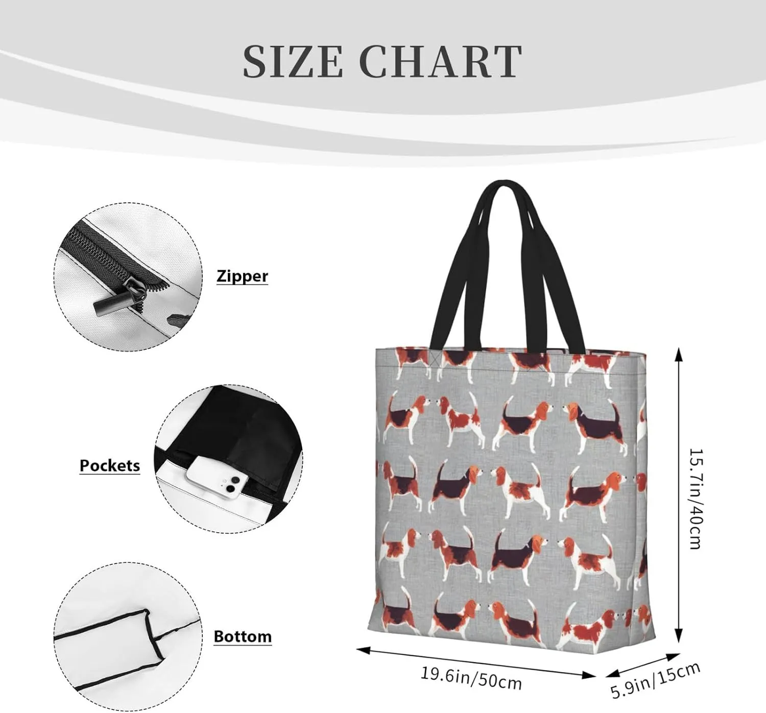 Horse Print Fashion Tote Bag,Travel Handbag For Women, Hobo Bags, Work Shoulder Bags Crossbody Bag