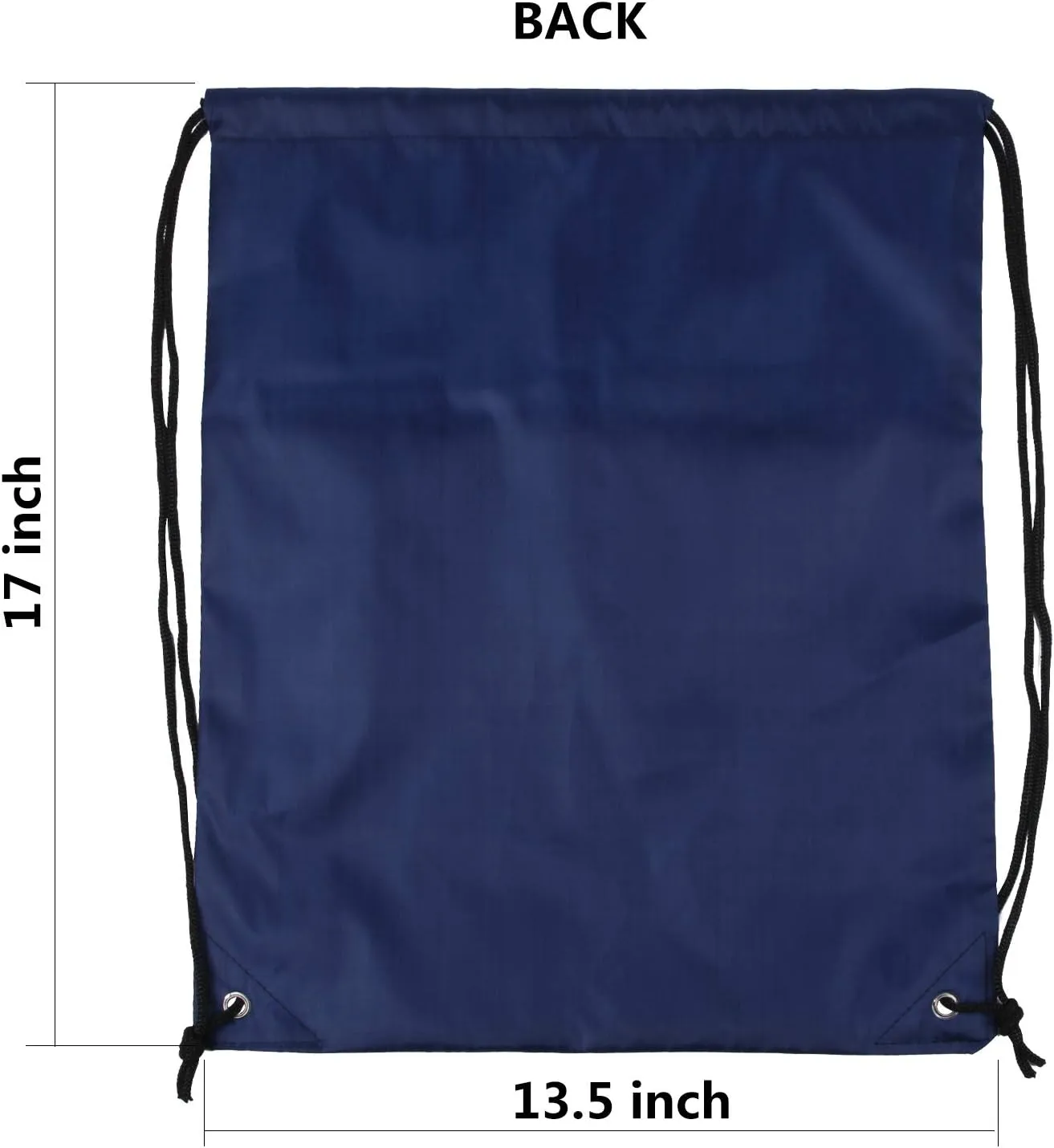 ICObuty Sports Gym Bag Sack Cheerleading Cheerleader Drawstring Backpack 6 Pack Men Women 210D Polyester (Yellow/Navy Blue)
