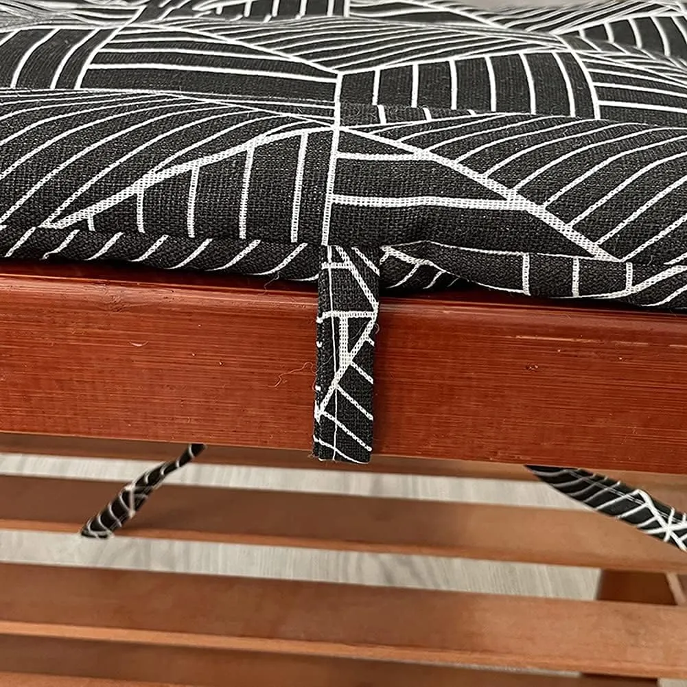 Indoor/Outdoor Bench Cushion Cotton Garden Furniture Loveseat Cushion,Long Thick Soft Sofa Swing Chair Cushion Pad,Patio Garden Deck Backrest Fresco Settee Seat Cushion