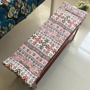 Indoor/Outdoor Bench Cushion Cotton Garden Furniture Loveseat Cushion,Long Thick Soft Sofa Swing Chair Cushion Pad,Patio Garden Deck Backrest Fresco Settee Seat Cushion