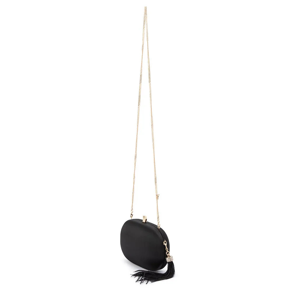 JENNA Feather Tassel Clutch