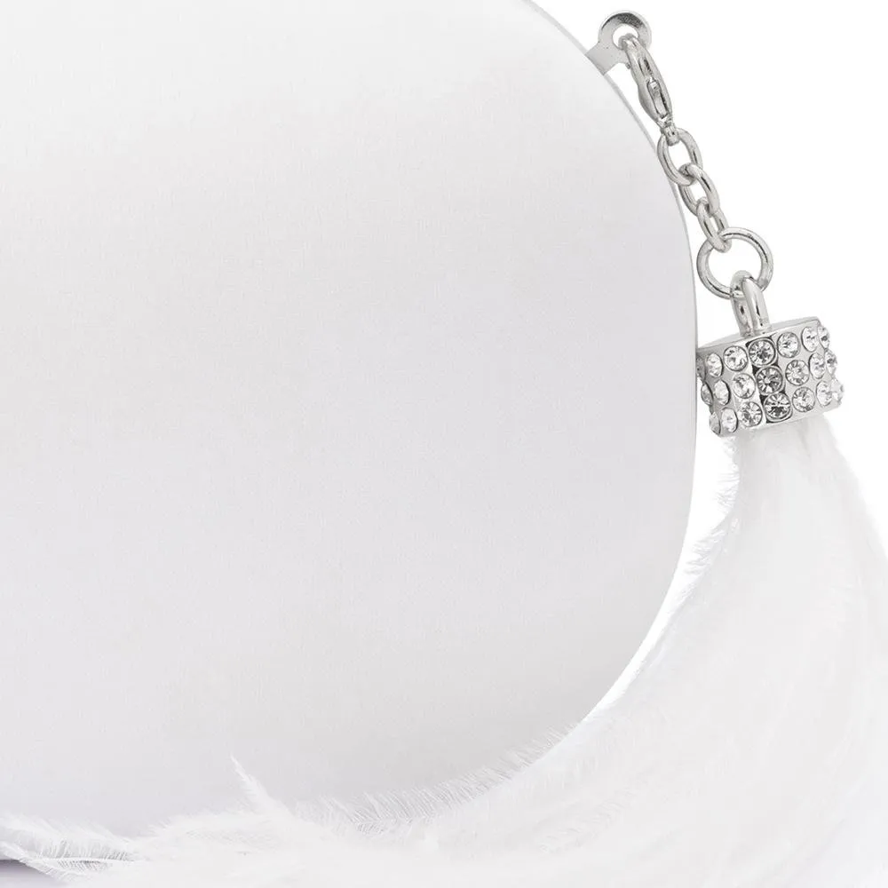 JENNA Feather Tassel Clutch
