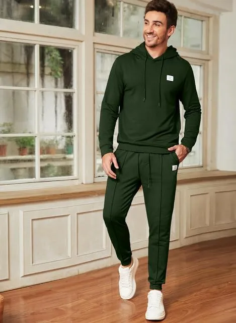 JMIERR Men's 2 Piece Outfits Hoodie Sweatshirt Tracksuit & Joggers Sweatpants Sweatsuit Set
