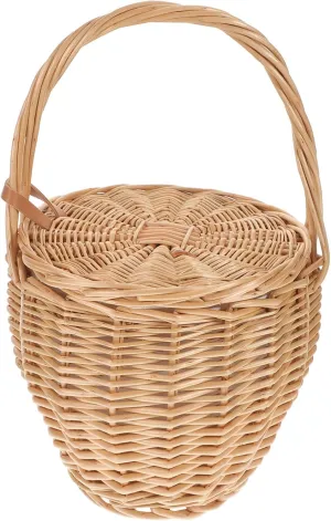 Kichvoe Trendy Rattan Handbag Fashion Travel Bag Duffle Bag Women Tote Crossbody Purse Ideal for Shopping Lunch Home Random Color