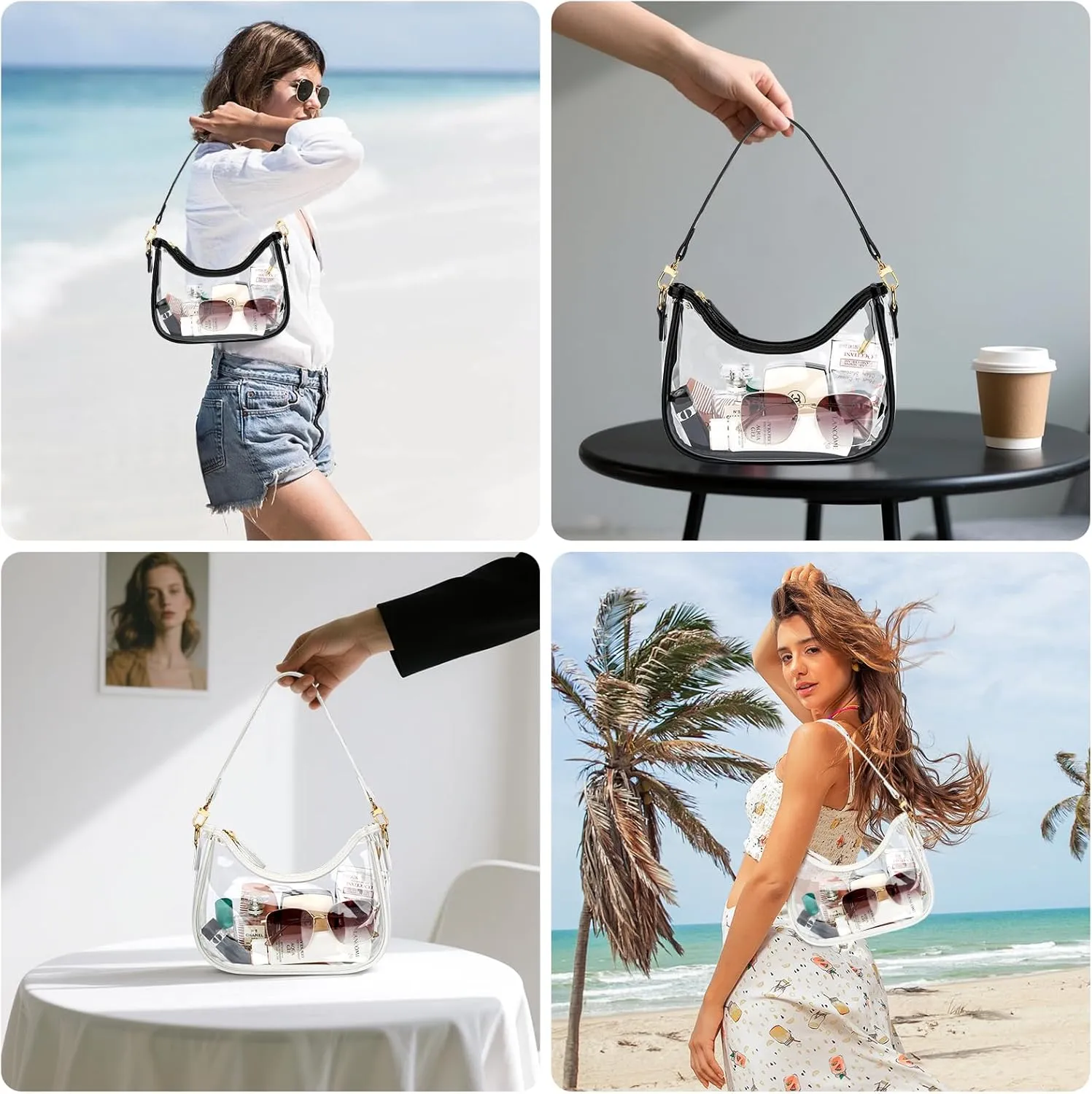 KKXIU Shoulder Bag for Women Cute Hobo Purses and Handbags Retro Clutch Underarm Purse