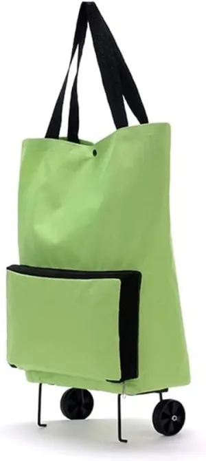 KouRy Shopping Cart Portable Shopping Cart Set Folding Tug Trolley Bag Dual-use Oxford Cloth Utility Cart for Shopping, Picnic, Home Storage Grocery Cart Home Essentials (Color : B)