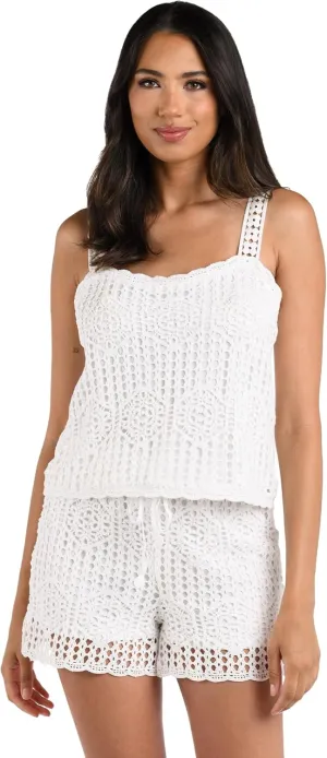 La Blanca womens Over the Shoulder Tank Top Swimsuit Cover Up