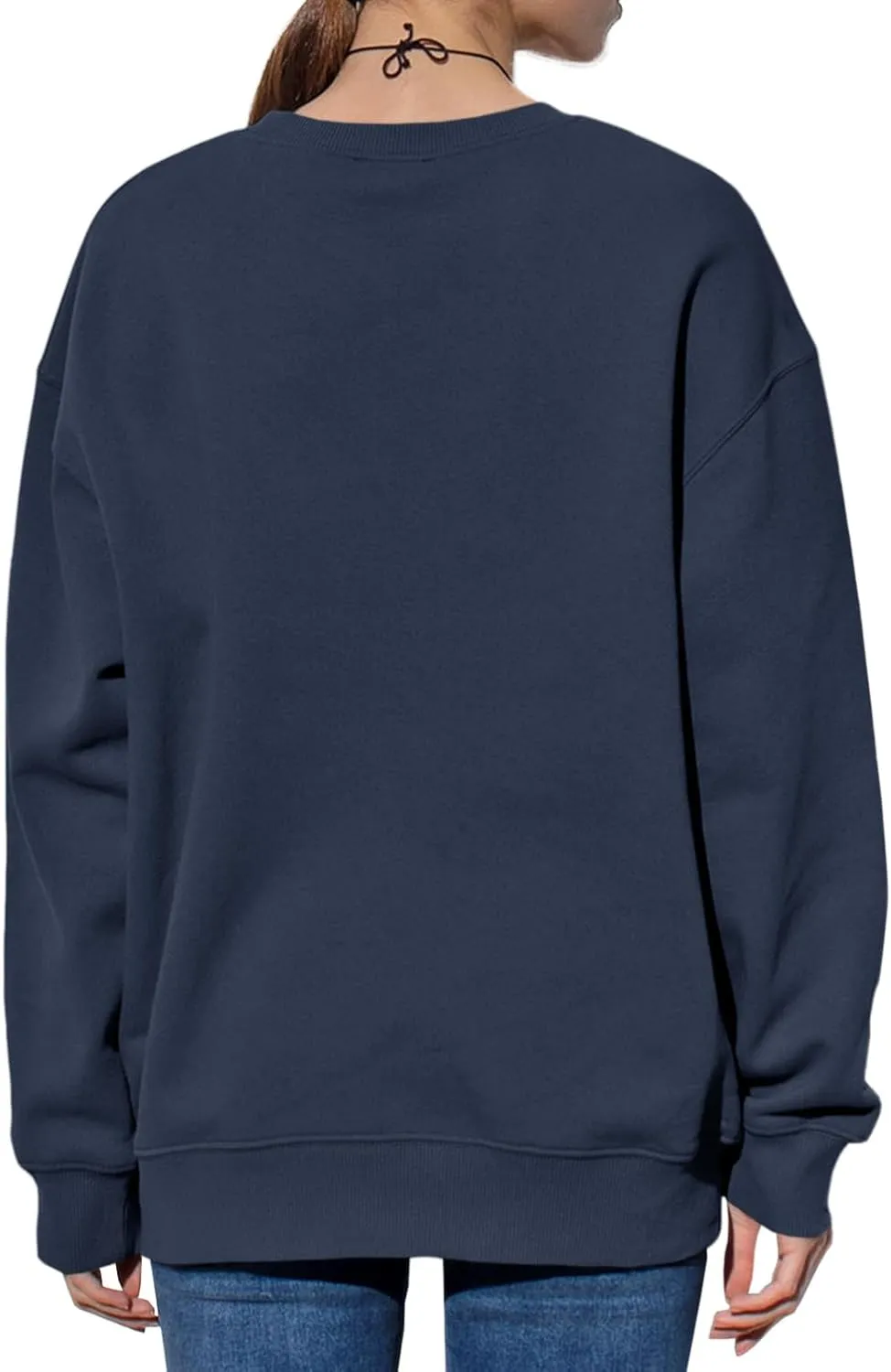 Langwyqu Women's Oversized Sweatshirt Los Angeles California Crewneck Long Sleeve Casual Loose Pullover Tops