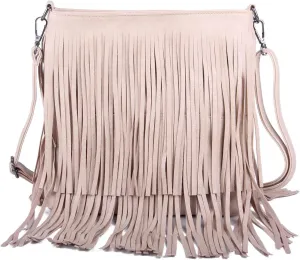Lanpet Women Fringe Tassel Cross Body Bag Leisure Shoulder Bag