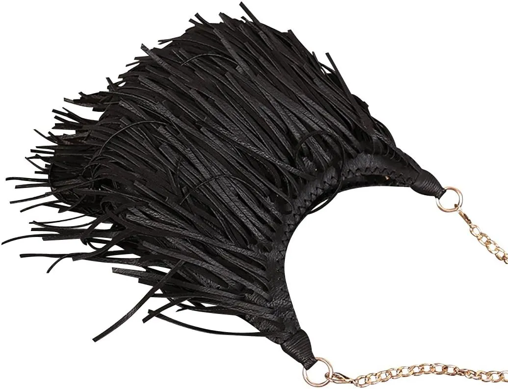 Lanpet Women Fringe Tassel Cross Body Bag Leisure Shoulder Bag