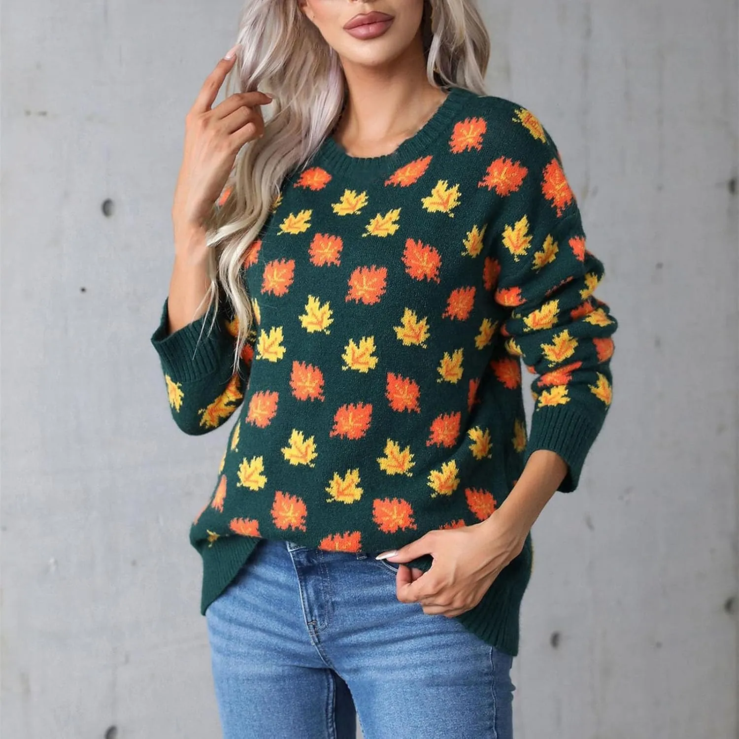 Lastesso Sweaters for Women Cute Chunky Knit Sweater Casual Crewneck Long Sleeve Fall Winter Fashion Vacation Clothes