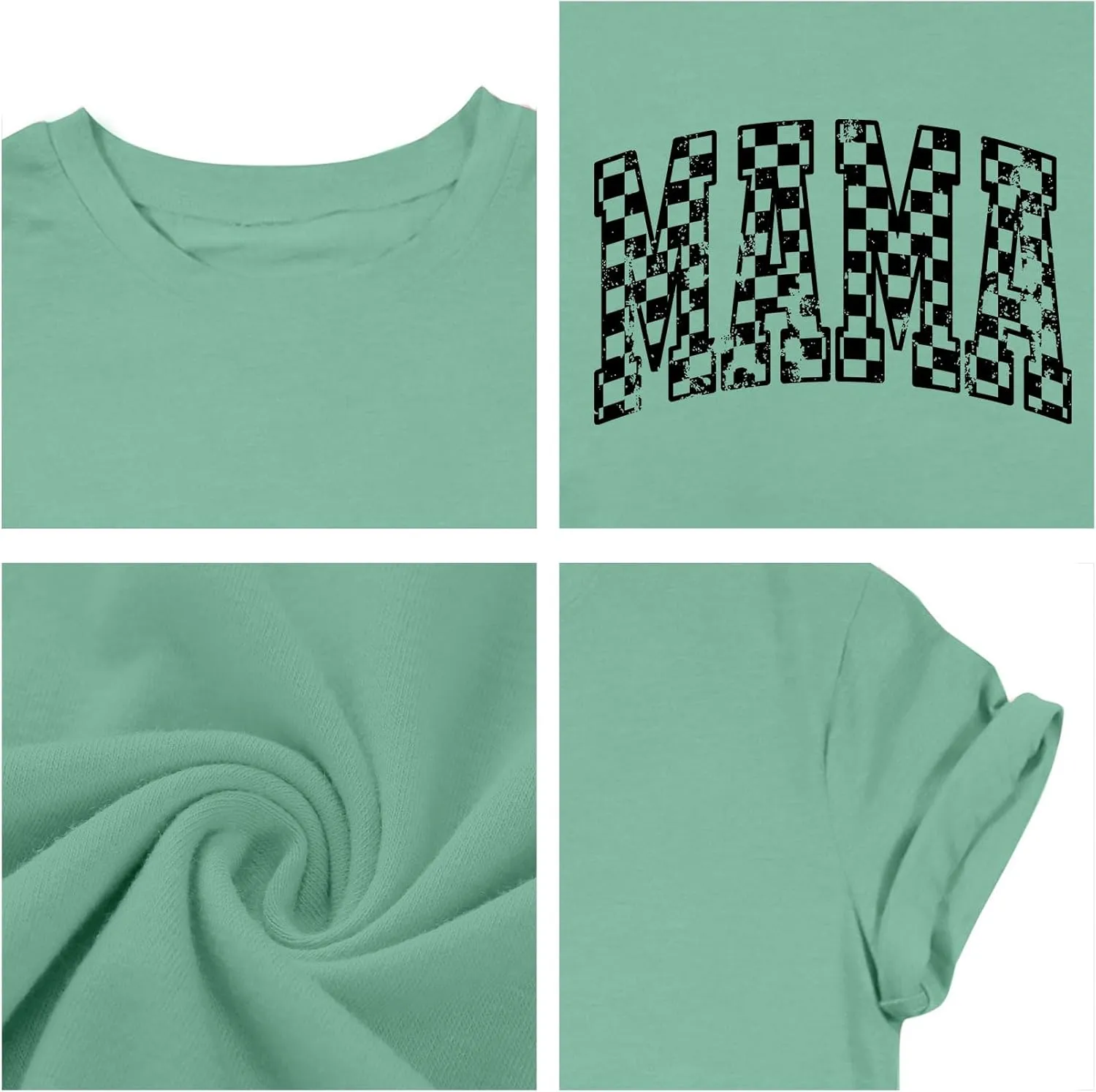 LAZYCHILD Mama Oversized Shirts for Women: Mom Oversized Graphic T-Shirt Mama Letter Print Short Sleeve Tops