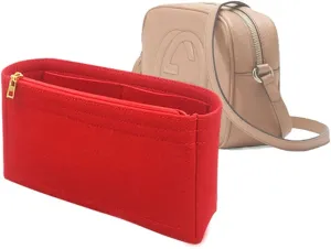 Lckaey Felt Purse Organizer For Disco Square Fringe Camera Bag Organize Organizer Liner Bag2027red 19 * 6 * 12cm