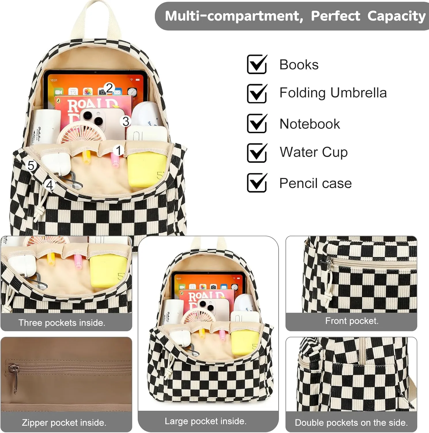 LEDAOU Mini Backpack Purse Cute Small Back pack with Wallet Backpacks for Women Grils Teens Daypack for Work Travel Daily