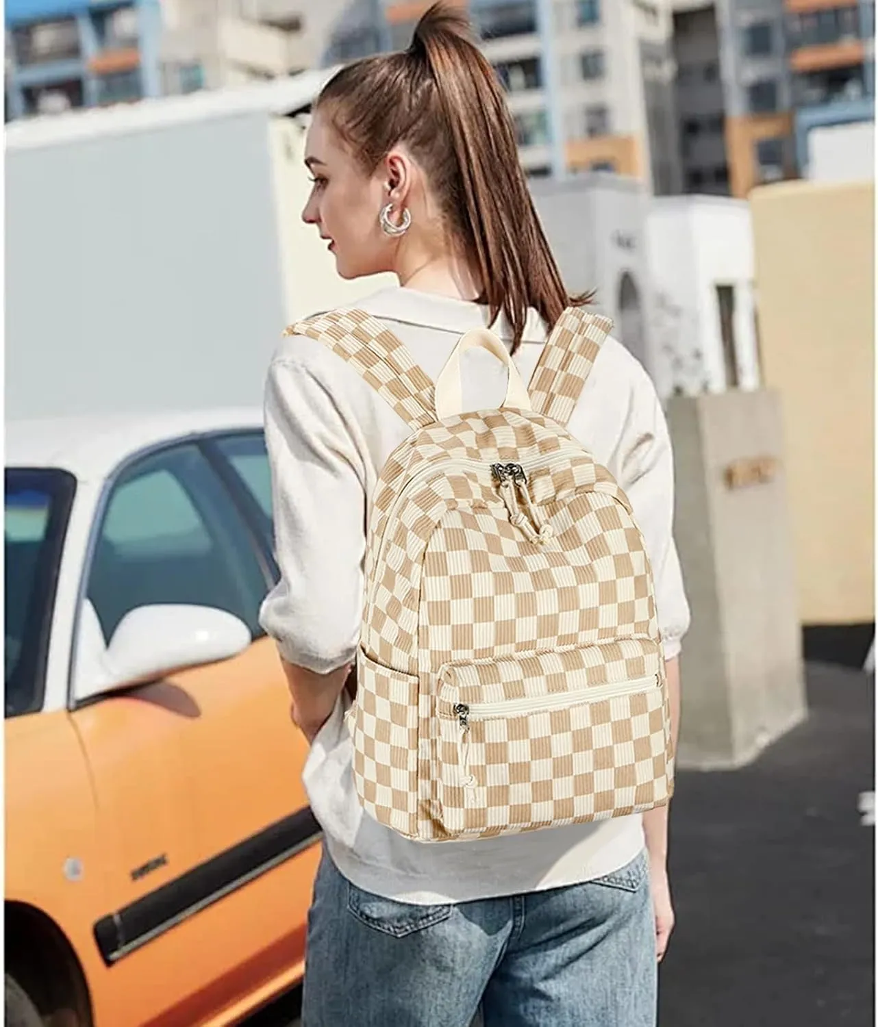 LEDAOU Mini Backpack Purse Cute Small Backpack with Wallet Backpacks for Women Grils Teens Daypack for Work Travel Daily