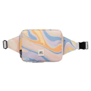 Lefrik Reef Marble Crossbody Bum Bag - Blue/Orange/Yellow