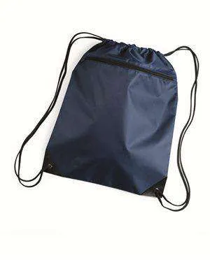 Liberty Bags Drawstring Zippered Cinch Sack - 8888