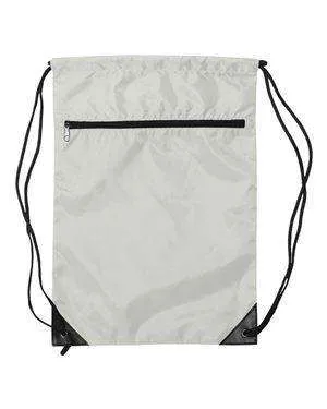 Liberty Bags Drawstring Zippered Cinch Sack - 8888