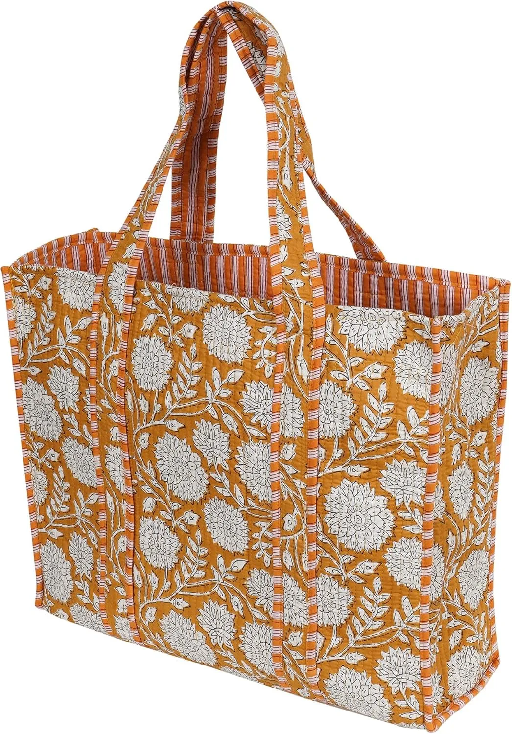 Marubhumi Women Lightweight Travel Bag Purse Cotton Shoulder Tote Bag For Shopping Grocery & Beach Bag