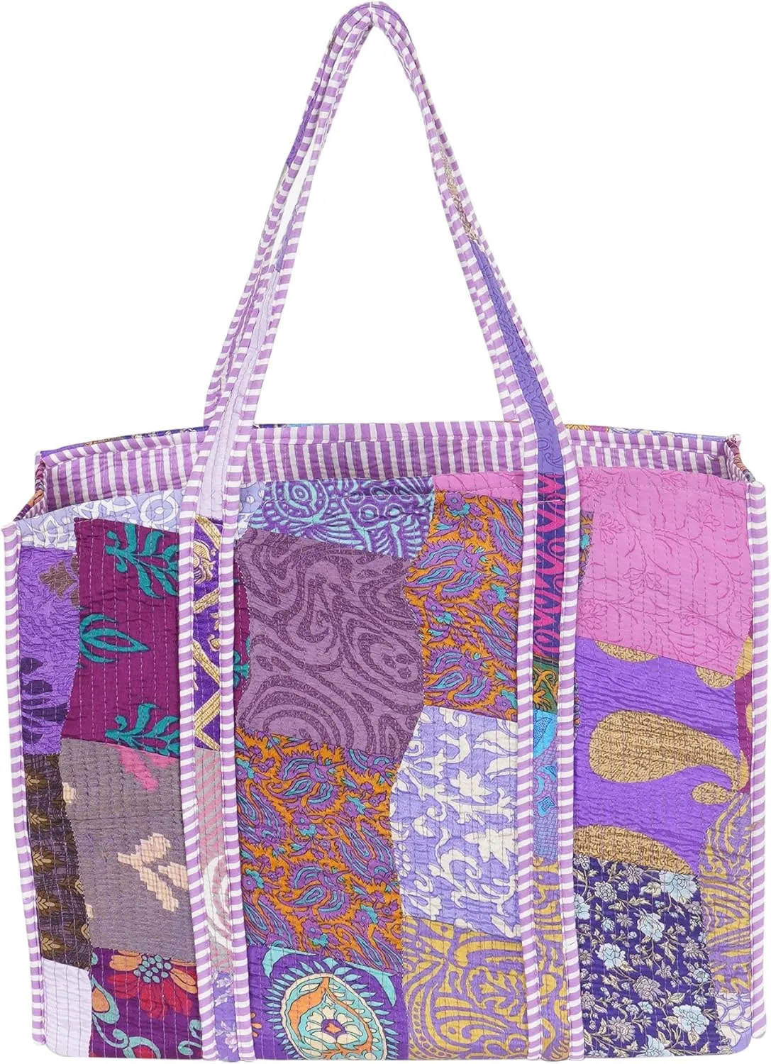 Marubhumi Women Lightweight Travel Bag Purse Cotton Shoulder Tote Bag For Shopping Grocery & Beach Bag