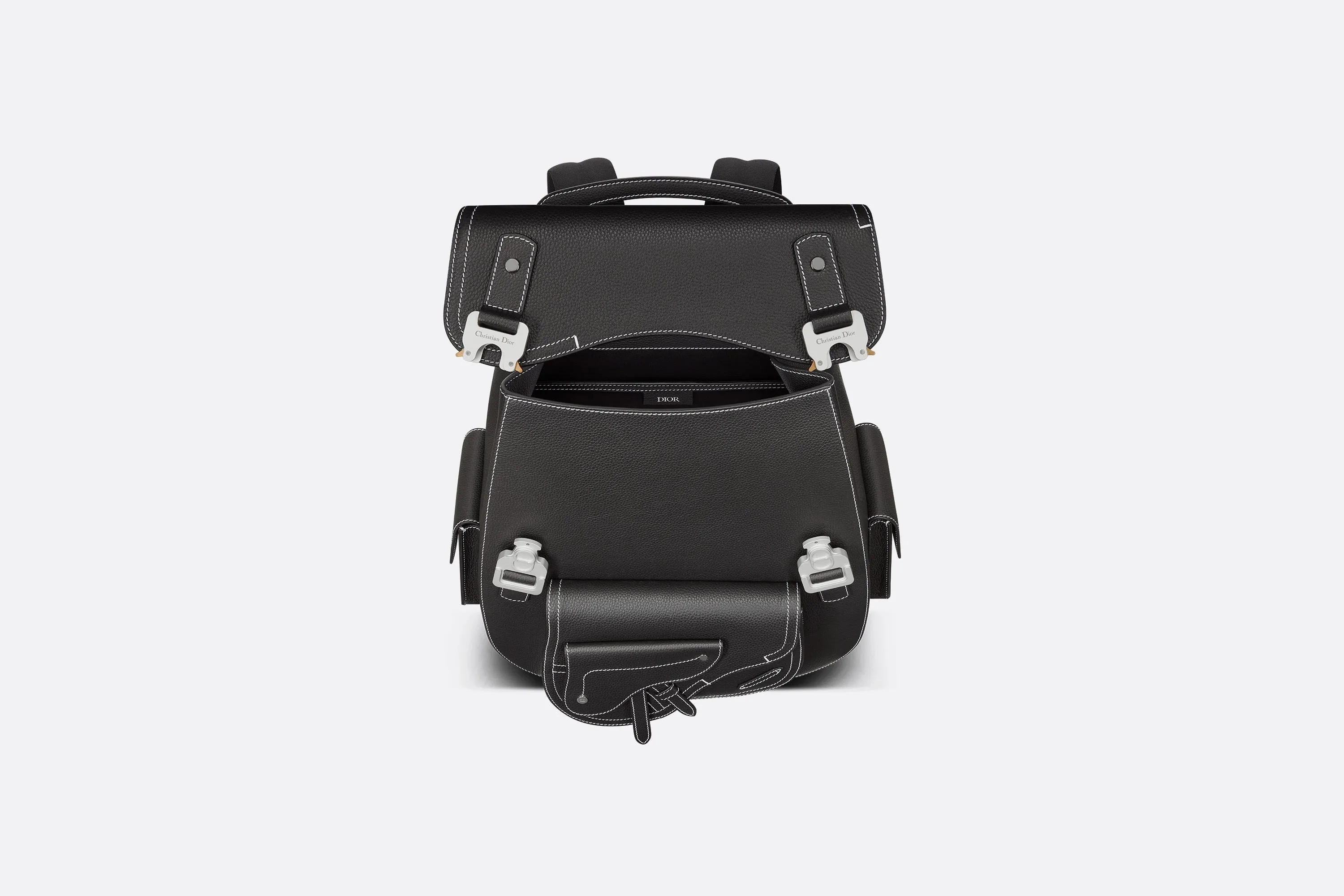 Maxi Gallop Backpack • Black Grained Calfskin