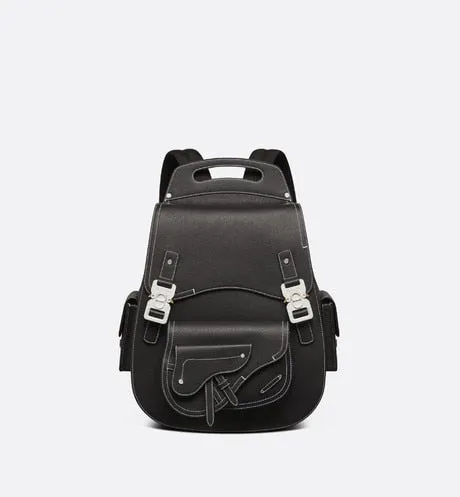Maxi Gallop Backpack • Black Grained Calfskin