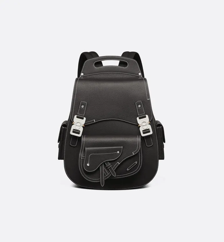 Maxi Gallop Backpack • Black Grained Calfskin