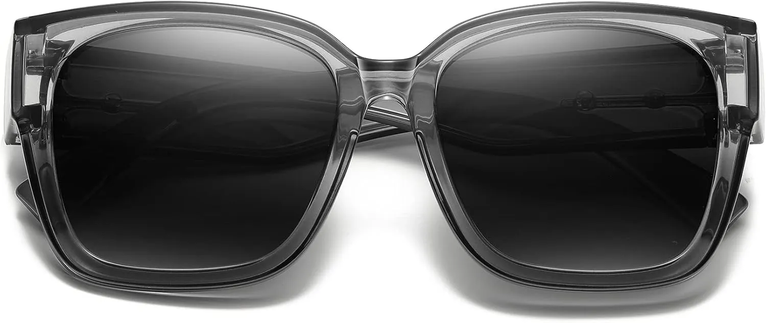 MEETSUN Oversized Fit Over Glasses Sunglasses for Women Men Large Trendy Polarized Sunglasses for Driving UV Protection