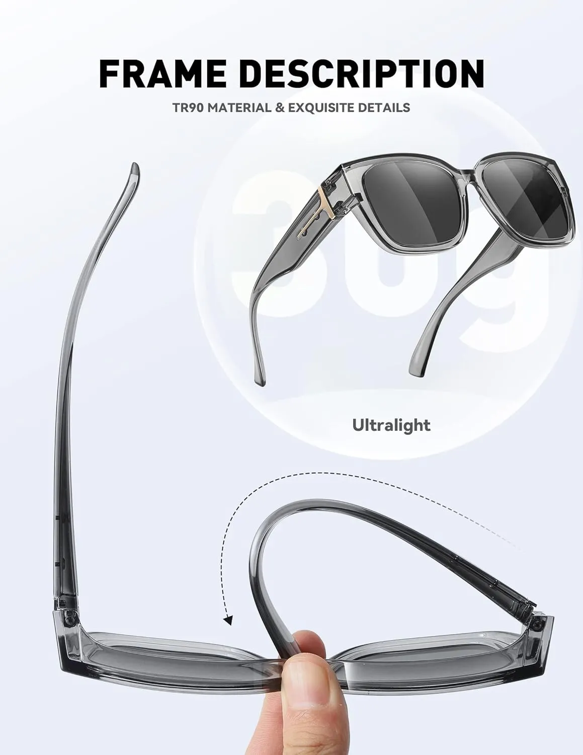 MEETSUN Oversized Fit Over Glasses Sunglasses for Women Men Large Trendy Polarized Sunglasses for Driving UV Protection