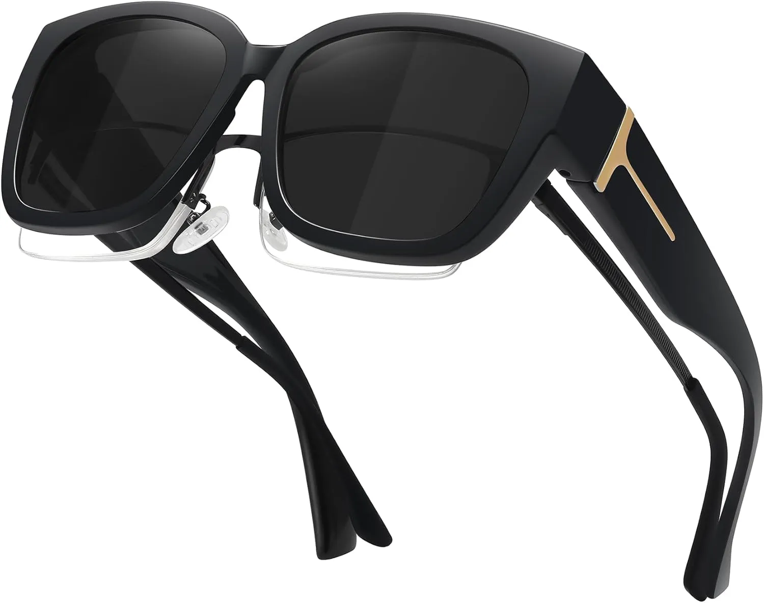 MEETSUN Oversized Fit Over Glasses Sunglasses for Women Men Large Trendy Polarized Sunglasses for Driving UV Protection