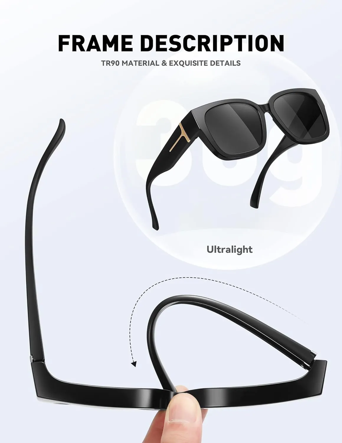 MEETSUN Oversized Fit Over Glasses Sunglasses for Women Men Large Trendy Polarized Sunglasses for Driving UV Protection