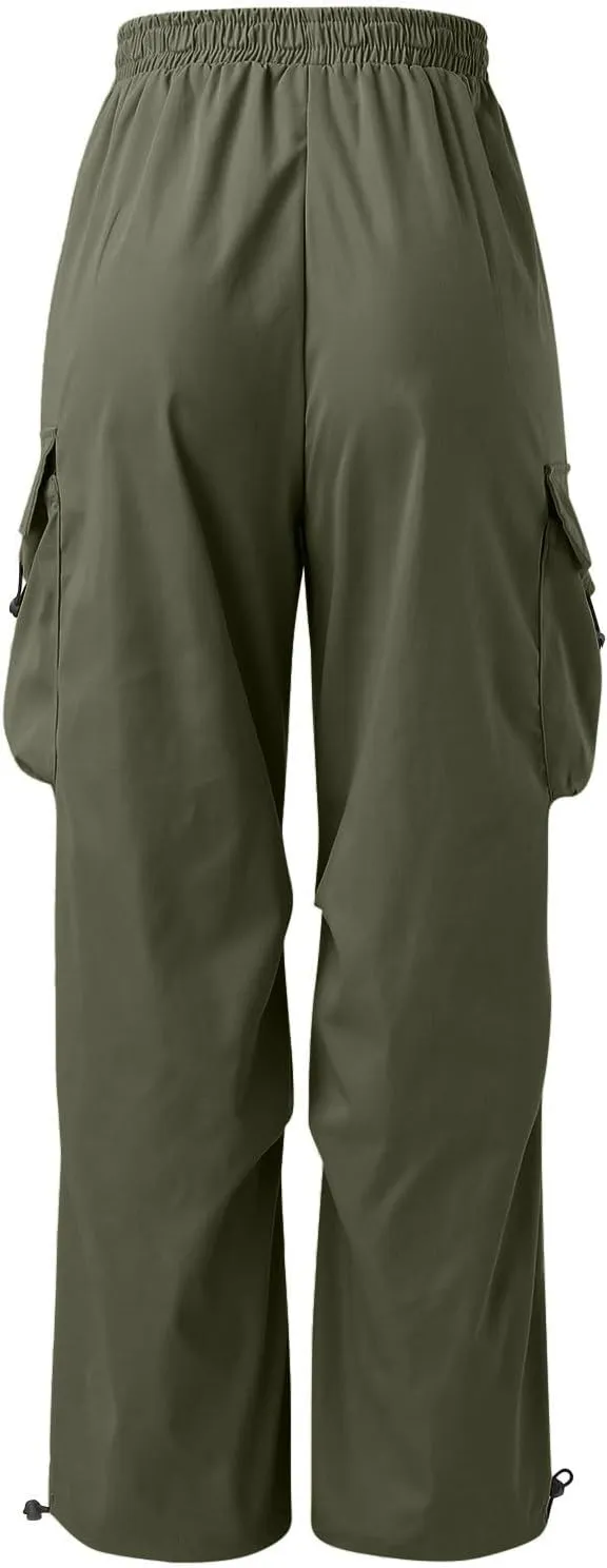 Mens Cargo Pants Casual Baggy Joggers Athletic Parachute Pant Loose Fit Sweatpants with Pockets Y2K Streetwear