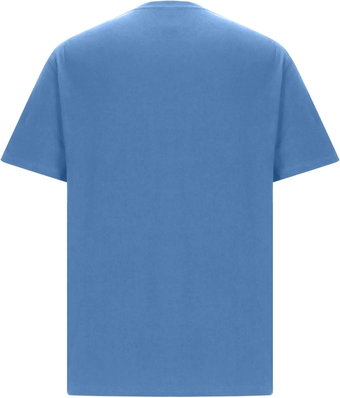 Mens Casual Shirt Short Sleeve Fashion Basic Cotton Shirts Casual Solid Crewneck Athletic Gym Workout Tee Tops