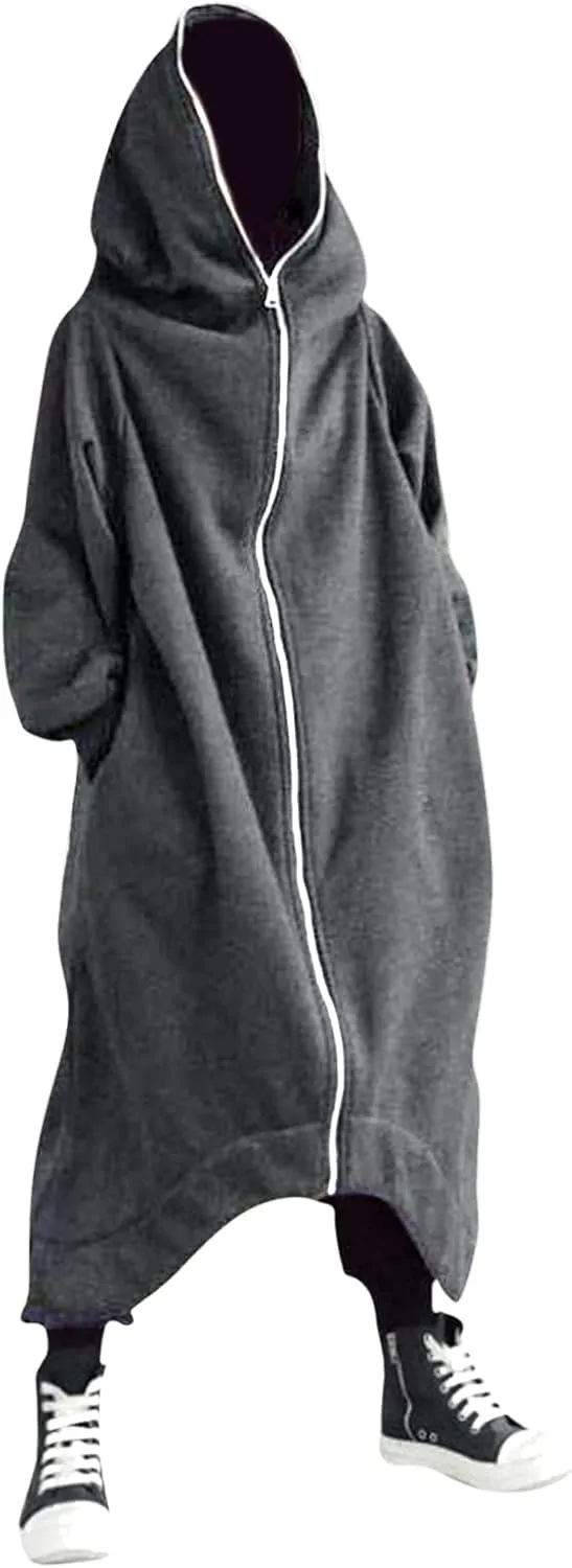 Mens Hoodies And Winter Fashion Loose Plus Size Hooded Pullover Sweater Pullover Hooded Sweatshirt for Men Long