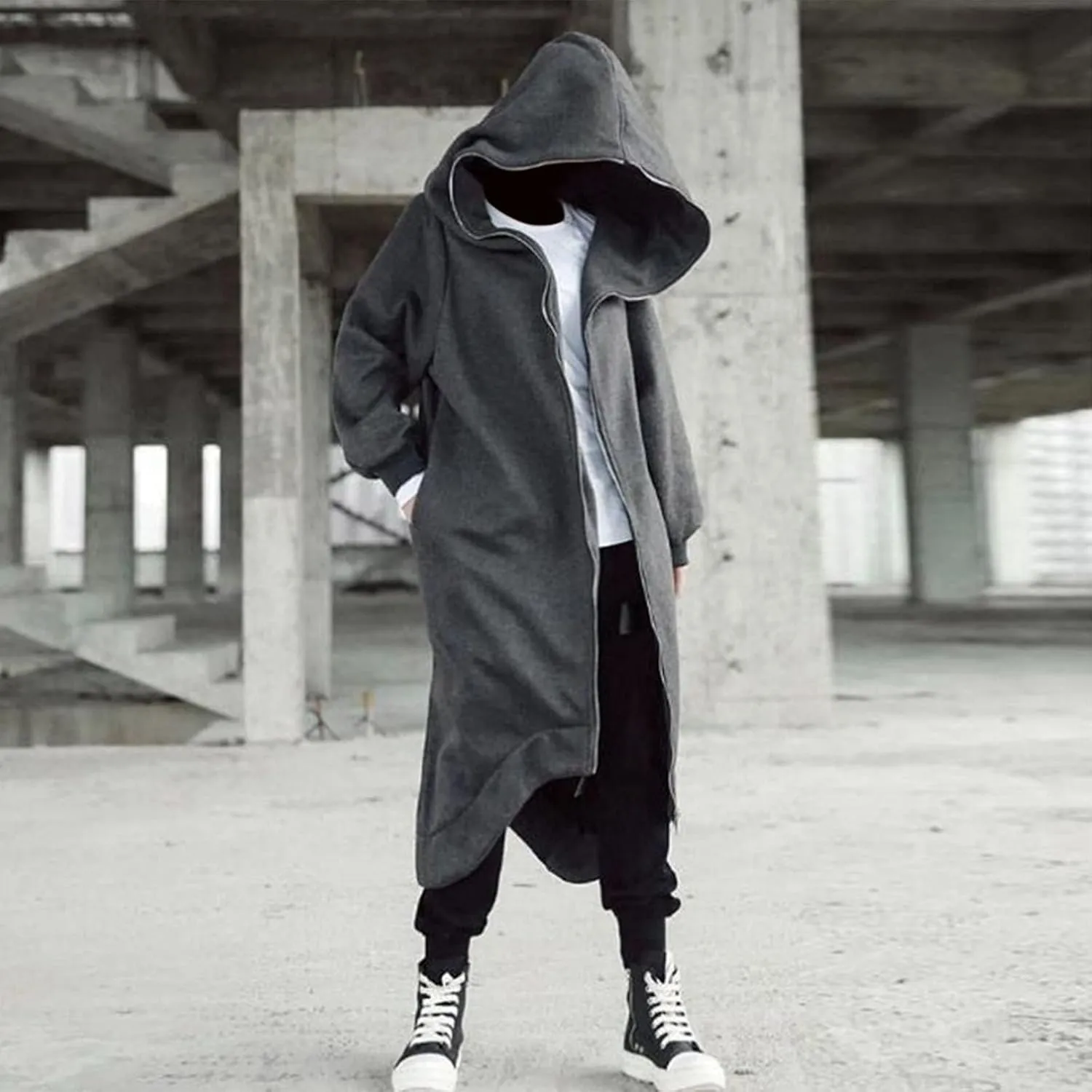 Mens Hoodies And Winter Fashion Loose Plus Size Hooded Pullover Sweater Pullover Hooded Sweatshirt for Men Long