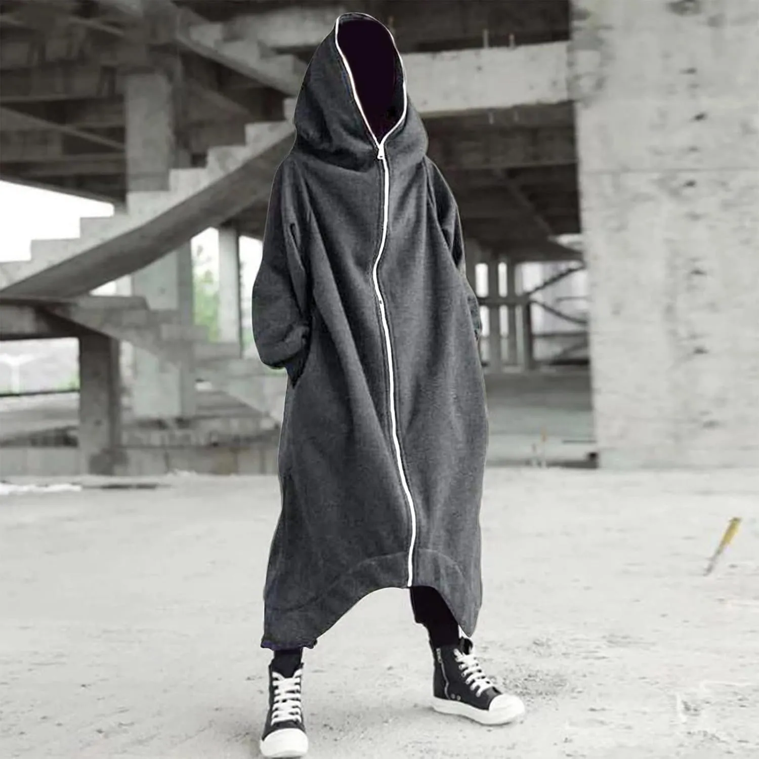 Mens Hoodies And Winter Fashion Loose Plus Size Hooded Pullover Sweater Pullover Hooded Sweatshirt for Men Long